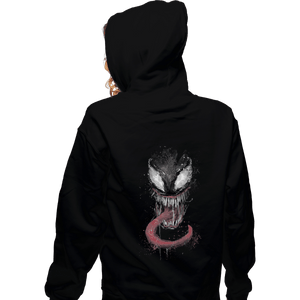 Shirts Zippered Hoodies, Unisex / Small / Black Venom Splatter