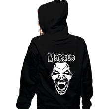 Load image into Gallery viewer, Daily_Deal_Shirts Zippered Hoodies, Unisex / Small / Black Morbius!
