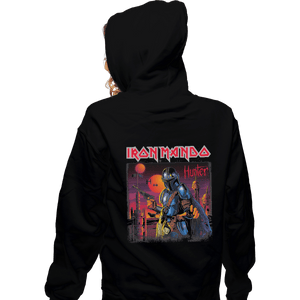 Shirts Zippered Hoodies, Unisex / Small / Black Iron Mando