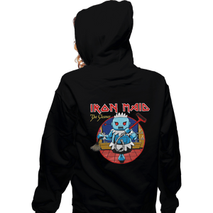 Shirts Zippered Hoodies, Unisex / Small / Black Iron Maid