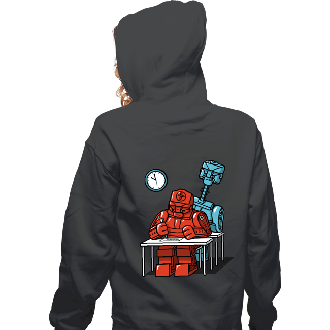 Secret_Shirts Zippered Hoodies, Unisex / Small / Dark Heather Robot Exam