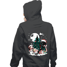 Load image into Gallery viewer, Daily_Deal_Shirts Zippered Hoodies, Unisex / Small / Dark Heather Christmas In The Stars
