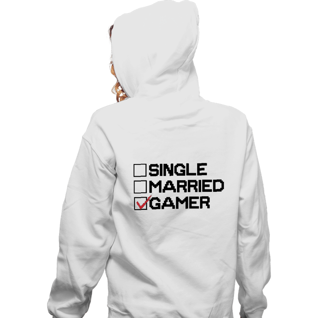 Shirts Zippered Hoodies, Unisex / Small / White The Gamer