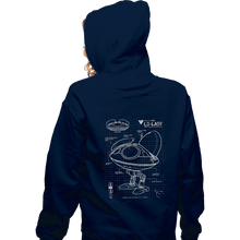 Load image into Gallery viewer, Daily_Deal_Shirts Zippered Hoodies, Unisex / Small / Navy LO-LA59 Schematics
