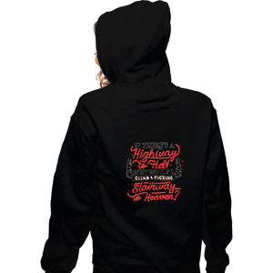Secret_Shirts Zippered Hoodies, Unisex / Small / Black Faster to Hell than Heaven