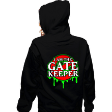 Load image into Gallery viewer, Daily_Deal_Shirts Zippered Hoodies, Unisex / Small / Black The Gatekeeper
