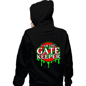 Daily_Deal_Shirts Zippered Hoodies, Unisex / Small / Black The Gatekeeper
