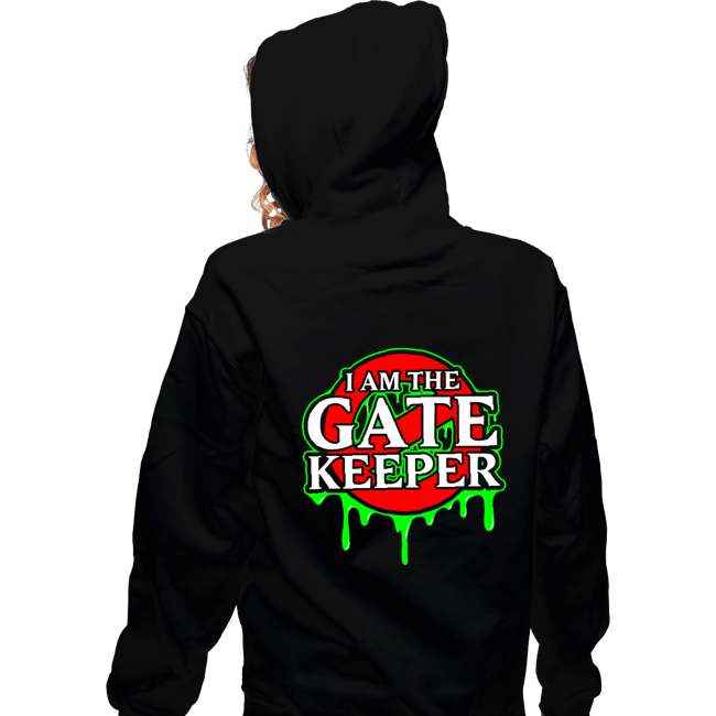 Daily_Deal_Shirts Zippered Hoodies, Unisex / Small / Black The Gatekeeper