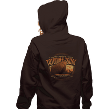 Load image into Gallery viewer, Shirts Zippered Hoodies, Unisex / Small / Dark Chocolate Tatooine Tours
