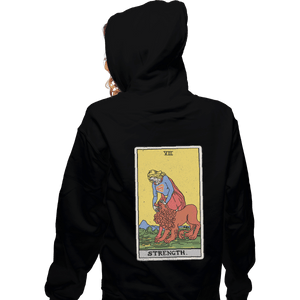 Shirts Zippered Hoodies, Unisex / Small / Black Strength