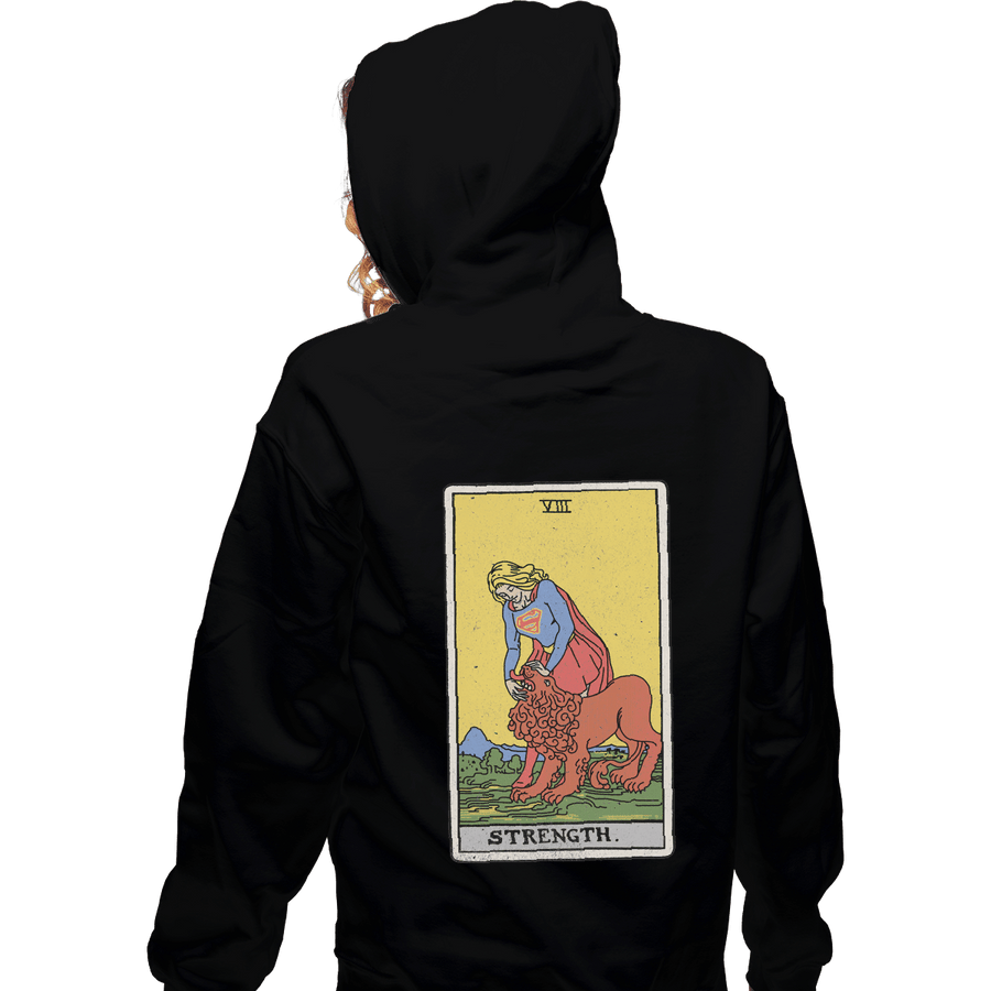 Shirts Zippered Hoodies, Unisex / Small / Black Strength
