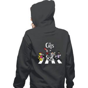 Daily_Deal_Shirts Zippered Hoodies, Unisex / Small / Dark Heather The Cats