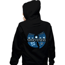 Load image into Gallery viewer, Daily_Deal_Shirts Zippered Hoodies, Unisex / Small / Black Who-Tang
