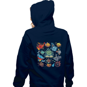 Shirts Zippered Hoodies, Unisex / Small / Navy DiceWorld