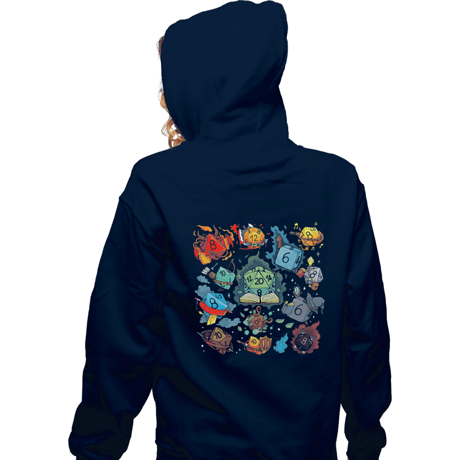 Shirts Zippered Hoodies, Unisex / Small / Navy DiceWorld