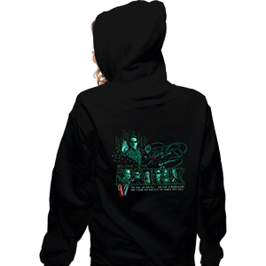 Daily_Deal_Shirts Zippered Hoodies, Unisex / Small / Black Welcome To The Matrix
