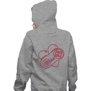 Shirts Zippered Hoodies, Unisex / Small / Sports Grey Retrogaming Lover