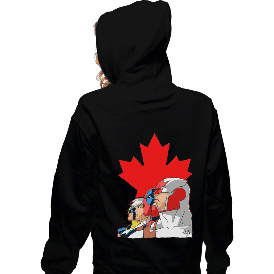Shirts Pullover Hoodies, Unisex / Small / Black Captain Canuck And Team Canada