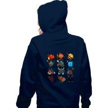 Load image into Gallery viewer, Shirts Zippered Hoodies, Unisex / Small / Navy Dice Roles
