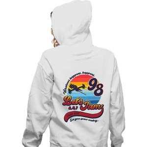 Shirts Zippered Hoodies, Unisex / Small / White Retro Let's Jam