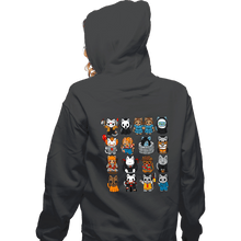 Load image into Gallery viewer, Daily_Deal_Shirts Zippered Hoodies, Unisex / Small / Dark Heather The Horror Kittens
