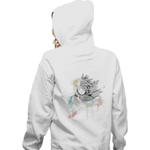 Load image into Gallery viewer, Secret_Shirts Zippered Hoodies, Unisex / Small / White Watercolor Howl
