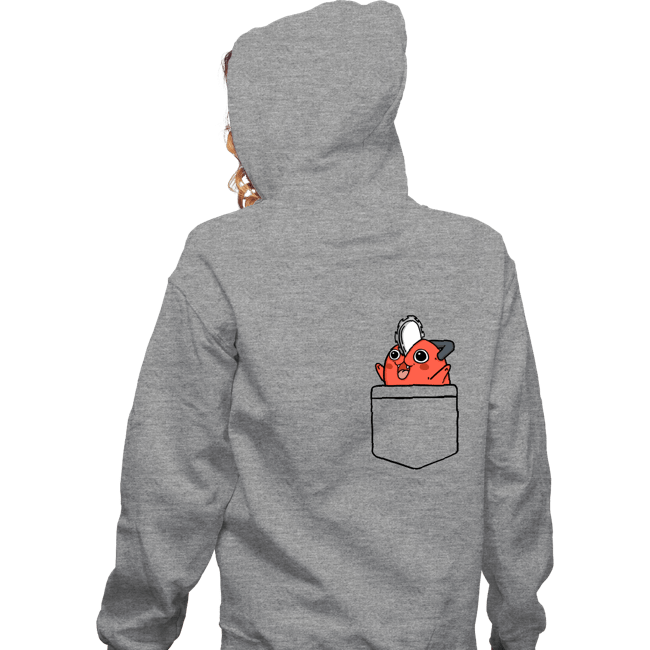 Secret_Shirts Zippered Hoodies, Unisex / Small / Sports Grey Pocket Pochita