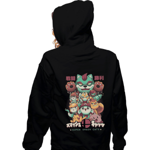 Shirts Zippered Hoodies, Unisex / Small / Black Smash Cats