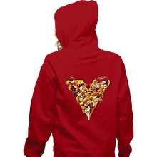 Load image into Gallery viewer, Shirts Zippered Hoodies, Unisex / Small / Red Rise Up
