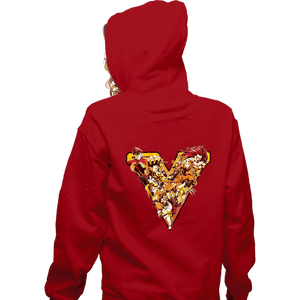 Shirts Zippered Hoodies, Unisex / Small / Red Rise Up
