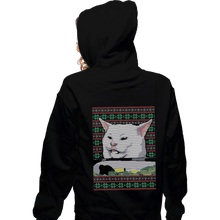 Load image into Gallery viewer, Shirts Pullover Hoodies, Unisex / Small / Black Cat Getting Yelled At Sweater
