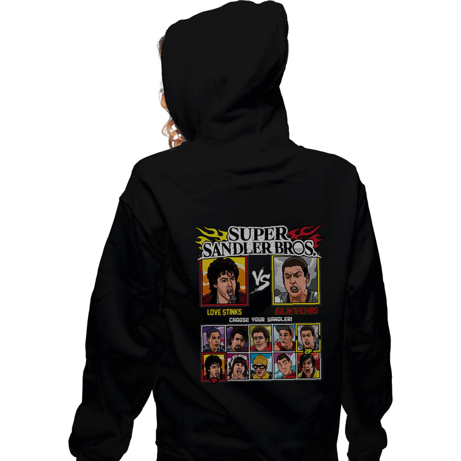 Shirts Zippered Hoodies, Unisex / Small / Black Super Sandler Bros