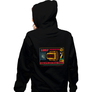 Daily_Deal_Shirts Zippered Hoodies, Unisex / Small / Black Escape 1997