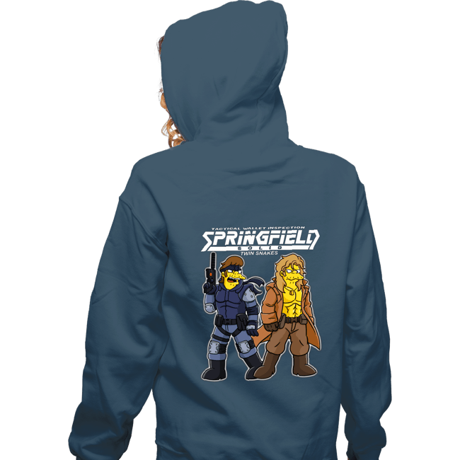 Secret_Shirts Zippered Hoodies, Unisex / Small / Indigo Blue Twin Snakes