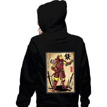 Load image into Gallery viewer, Daily_Deal_Shirts Zippered Hoodies, Unisex / Small / Black Iron Samurai
