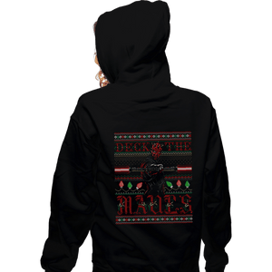Daily_Deal_Shirts Zippered Hoodies, Unisex / Small / Black Deck The Mauls