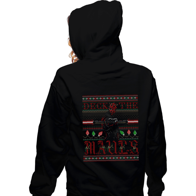 Daily_Deal_Shirts Zippered Hoodies, Unisex / Small / Black Deck The Mauls