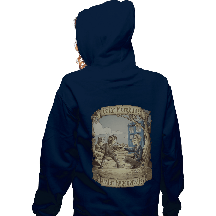Shirts Zippered Hoodies, Unisex / Small / Navy Valar Regeneratis