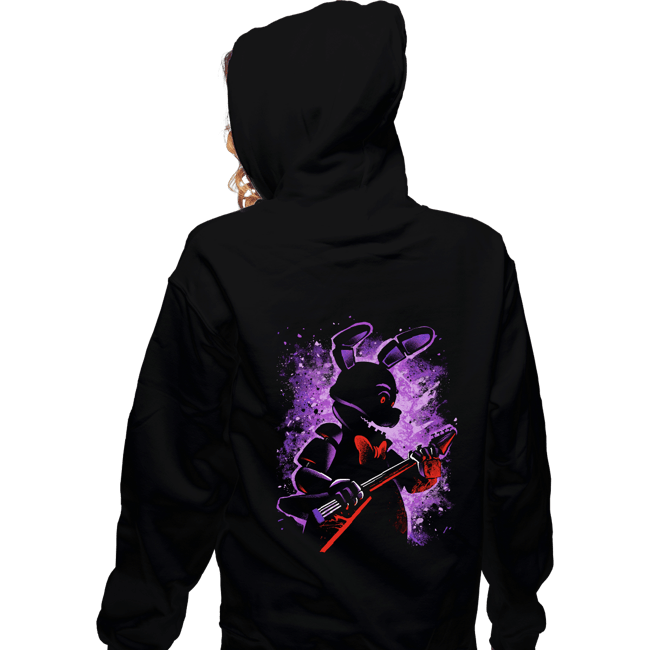 Daily_Deal_Shirts Zippered Hoodies, Unisex / Small / Black The Animatronic Rabbit