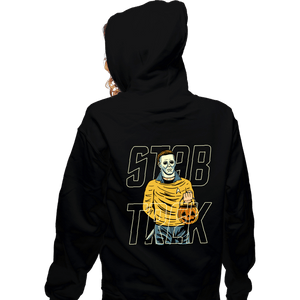 Secret_Shirts Zippered Hoodies, Unisex / Small / Black Stab Trek