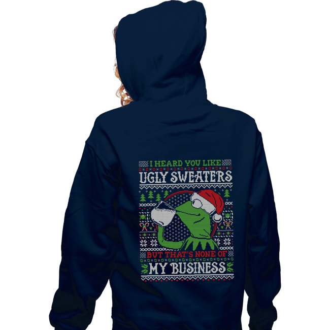 Daily_Deal_Shirts Zippered Hoodies, Unisex / Small / Navy My Business