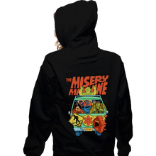 Load image into Gallery viewer, Daily_Deal_Shirts Zippered Hoodies, Unisex / Small / Black The Misery Machine

