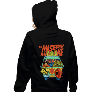 Daily_Deal_Shirts Zippered Hoodies, Unisex / Small / Black The Misery Machine