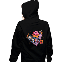Load image into Gallery viewer, Daily_Deal_Shirts Zippered Hoodies, Unisex / Small / Black Pink Blob Game
