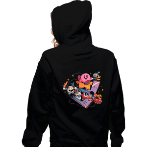 Daily_Deal_Shirts Zippered Hoodies, Unisex / Small / Black Pink Blob Game