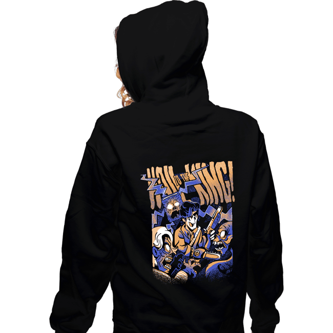 Daily_Deal_Shirts Zippered Hoodies, Unisex / Small / Black Hail Baby
