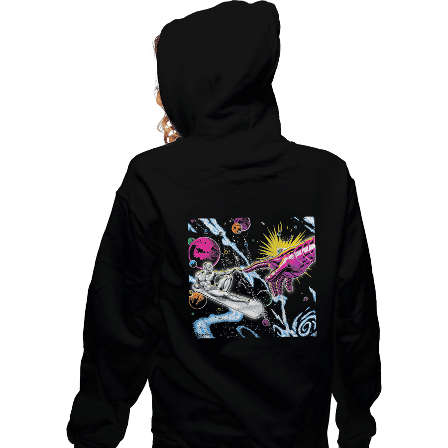 Shirts Pullover Hoodies, Unisex / Small / Black Creation Of Silver Surfer