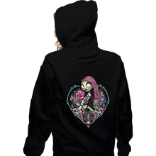 Load image into Gallery viewer, Daily_Deal_Shirts Zippered Hoodies, Unisex / Small / Black Heart Sally Ragdoll
