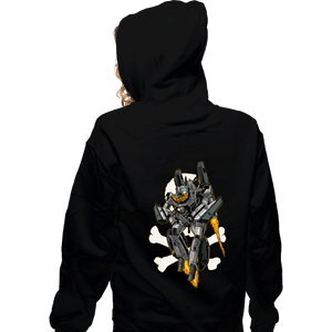 Daily_Deal_Shirts Zippered Hoodies, Unisex / Small / Black Skull Leader