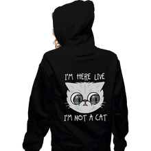 Load image into Gallery viewer, Secret_Shirts Zippered Hoodies, Unisex / Small / Black Not Cat
